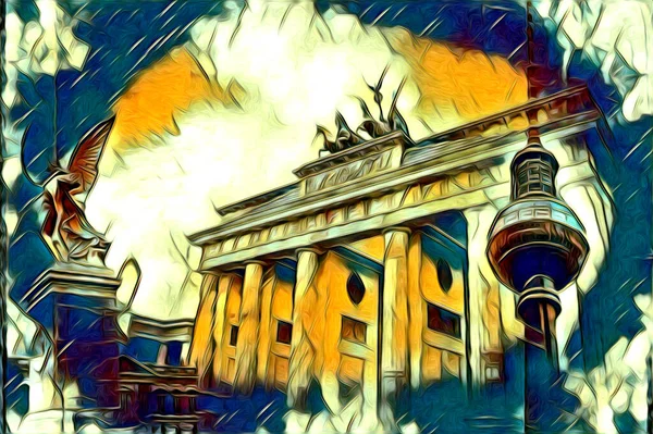 Berlin sanat eskizi çizimi eğlenceli tasarım antika retro