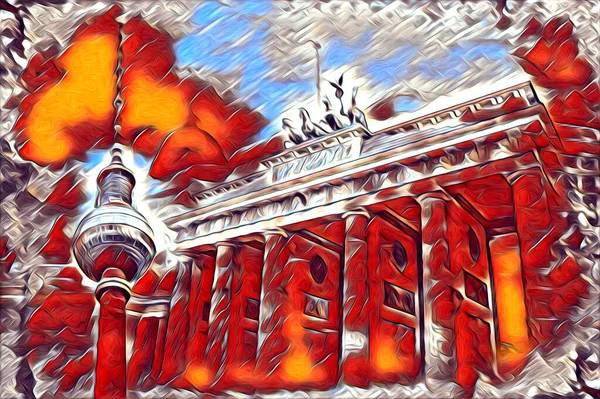 Berlin sanat eskizi çizimi eğlenceli tasarım antika retro