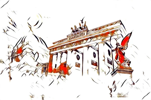 Berlin sanat eskizi çizimi eğlenceli tasarım antika retro