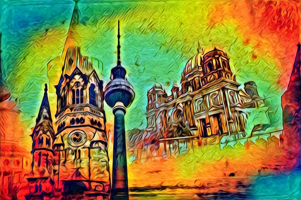 Berlin sanat eskizi çizimi eğlenceli tasarım antika retro