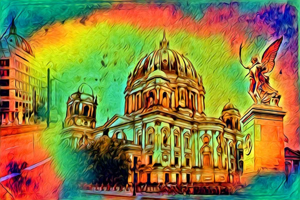 Berlin sanat eskizi çizimi eğlenceli tasarım antika retro