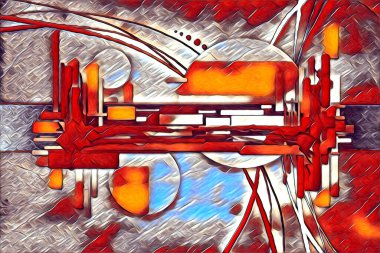 soyut renk tasarımı resim çizimi eskiz retro vintage