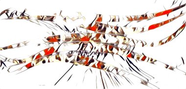 soyut renk tasarımı resim çizimi eskiz retro vintage