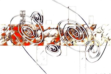 soyut renk tasarımı resim çizimi eskiz retro vintage