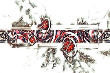 soyut renk tasarımı resim çizimi eskiz retro vintage