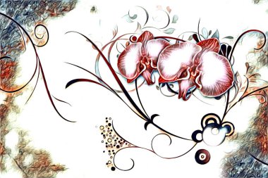 soyut renk tasarımı resim çizimi eskiz retro vintage