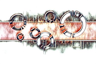 soyut renk tasarımı resim çizimi eskiz retro vintage