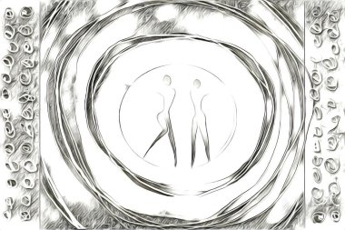 soyut renk tasarımı resim çizimi eskiz retro vintage