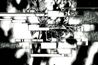 soyut renk tasarımı resim çizimi eskiz retro vintage