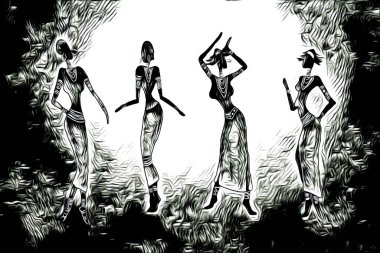 soyut renk tasarımı resim çizimi eskiz retro vintage