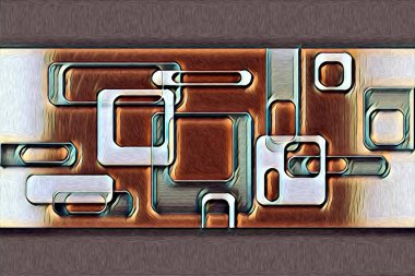 soyut renk tasarımı resim çizimi eskiz retro vintage