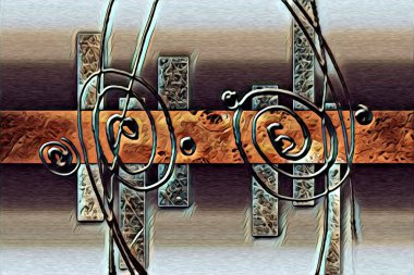 soyut renk tasarımı resim çizimi eskiz retro vintage