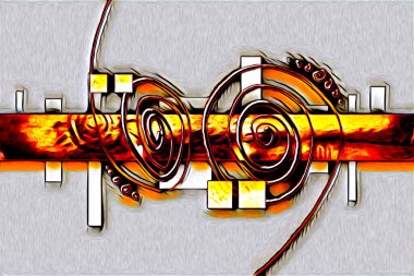 soyut renk tasarımı resim çizimi eskiz retro vintage