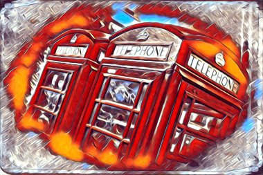 Londra sanat tasarımı çizimi çizimi eğlenceli tasarım antika retro