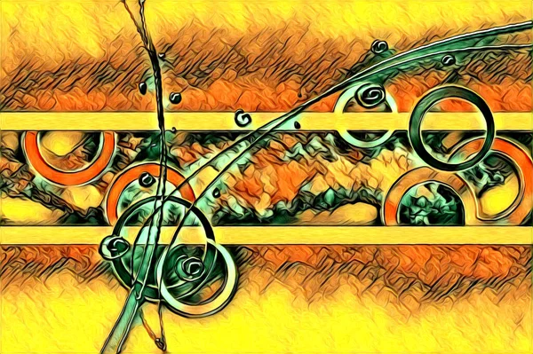 soyut renk tasarımı resim çizimi eskiz retro vintage