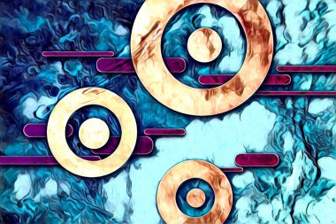 soyut renk tasarımı resim çizimi eskiz retro vintage