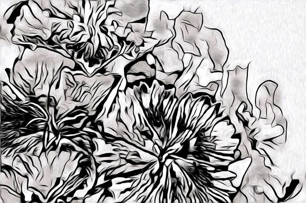 Вінтажний Фон Художньою Ілюстрацією Квіткового Живопису — стокове фото