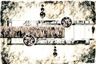 soyut renk tasarımı resim çizimi eskiz retro vintage