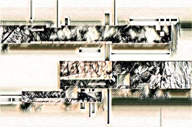 soyut renk tasarımı resim çizimi eskiz retro vintage