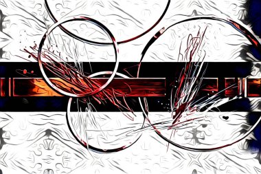 soyut renk tasarımı resim çizimi eskiz retro vintage