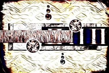 soyut renk tasarımı resim çizimi eskiz retro vintage