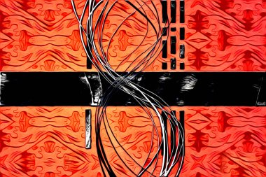 soyut renk tasarımı resim çizimi eskiz retro vintage