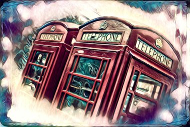 Londra sanat tasarımı çizimi çizimi eğlenceli tasarım antika retro