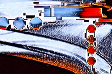 soyut renk tasarımı resim çizimi eskiz retro vintage