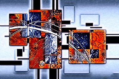 soyut renk tasarımı resim çizimi eskiz retro vintage