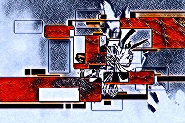 soyut renk tasarımı resim çizimi eskiz retro vintage