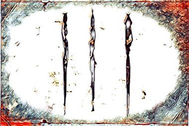 Afrikalı etnik retro vintage çizim çizimi