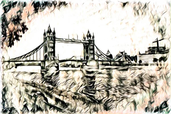 Londra sanat tasarımı çizimi çizimi eğlenceli tasarım antika retro