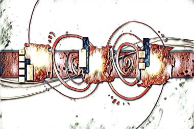 soyut renk tasarımı resim çizimi eskiz retro vintage