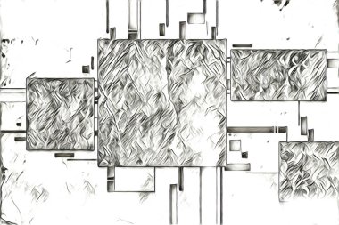 soyut renk tasarımı resim çizimi eskiz retro vintage