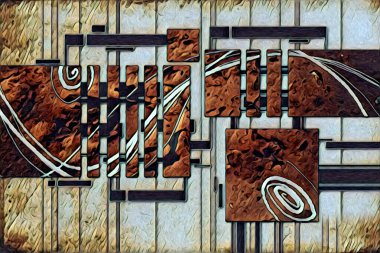 soyut renk tasarımı resim çizimi eskiz retro vintage