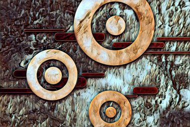 soyut renk tasarımı resim çizimi eskiz retro vintage