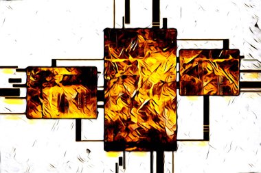 soyut renk tasarımı resim çizimi eskiz retro vintage