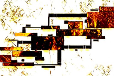 soyut renk tasarımı resim çizimi eskiz retro vintage