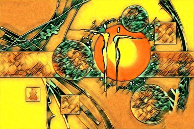 Afrikalı etnik retro vintage çizim çizimi