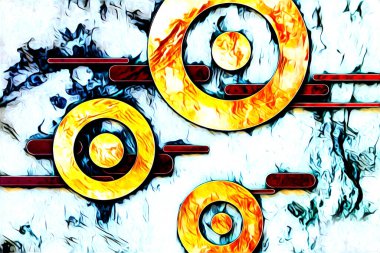 soyut renk tasarımı resim çizimi eskiz retro vintage