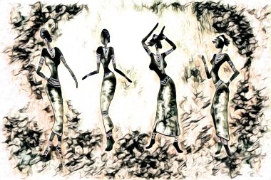 soyut renk tasarımı resim çizimi eskiz retro vintage