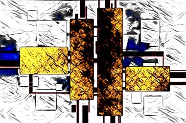 soyut renk tasarımı resim çizimi eskiz retro vintage