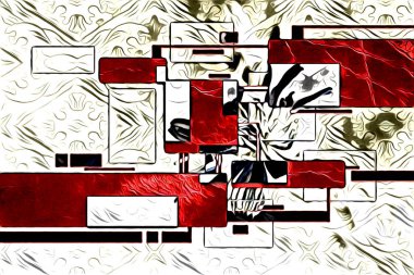 soyut renk tasarımı resim çizimi eskiz retro vintage