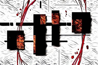 soyut renk tasarımı resim çizimi eskiz retro vintage