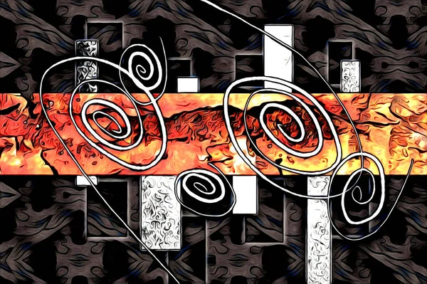 soyut renk tasarımı resim çizimi eskiz retro vintage