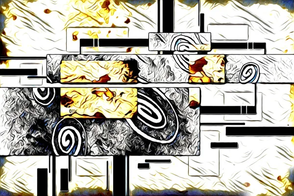 soyut renk tasarımı resim çizimi eskiz retro vintage