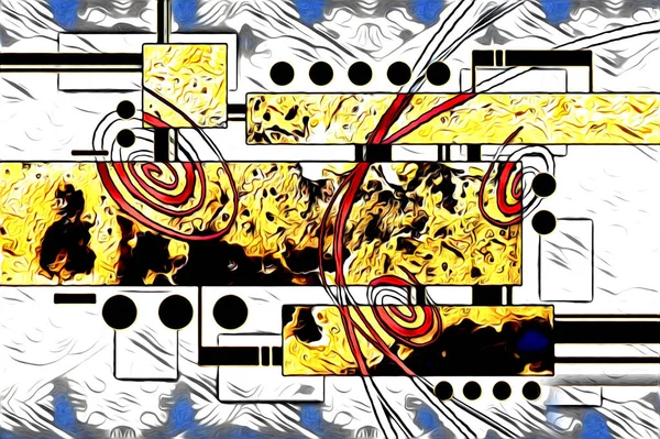 soyut renk tasarımı resim çizimi eskiz retro vintage