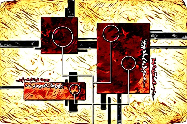 soyut renk tasarımı resim çizimi eskiz retro vintage