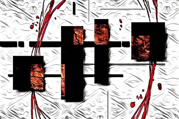 soyut renk tasarımı resim çizimi eskiz retro vintage