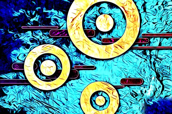 soyut renk tasarımı resim çizimi eskiz retro vintage